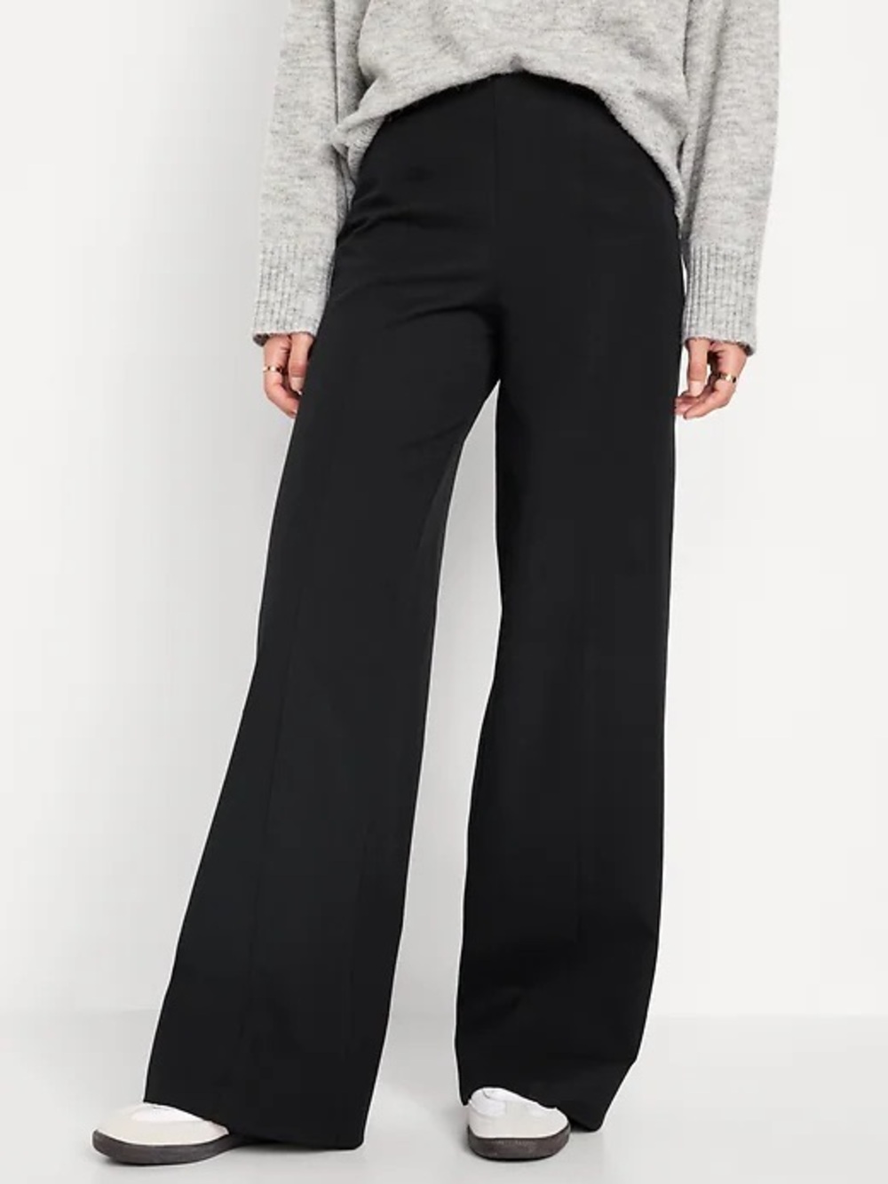 Old Navy Black Wide-Leg High-Rise Pants